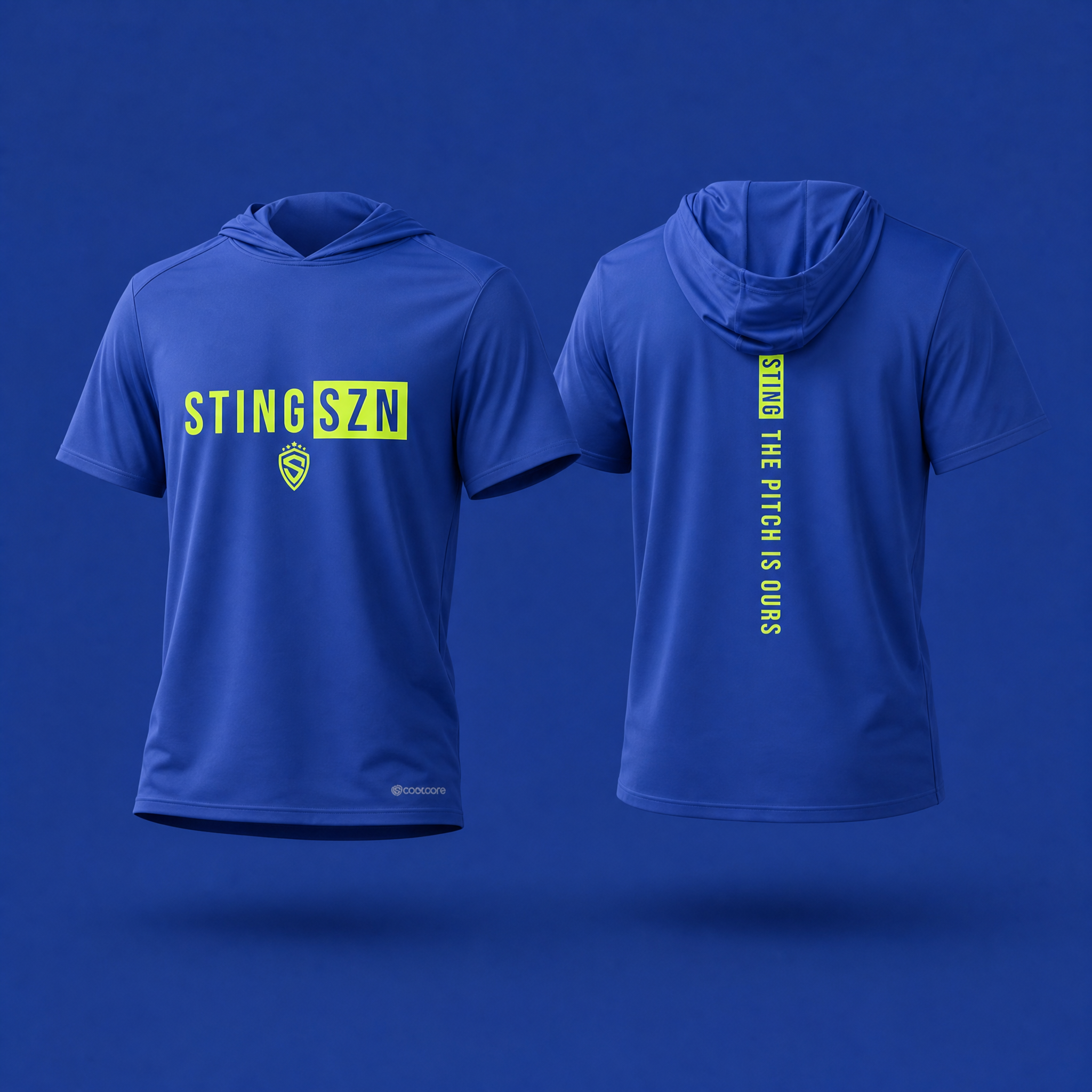 Sting SZN | Pitch Is Ours Coolcore Hoodie | Royal/Neon