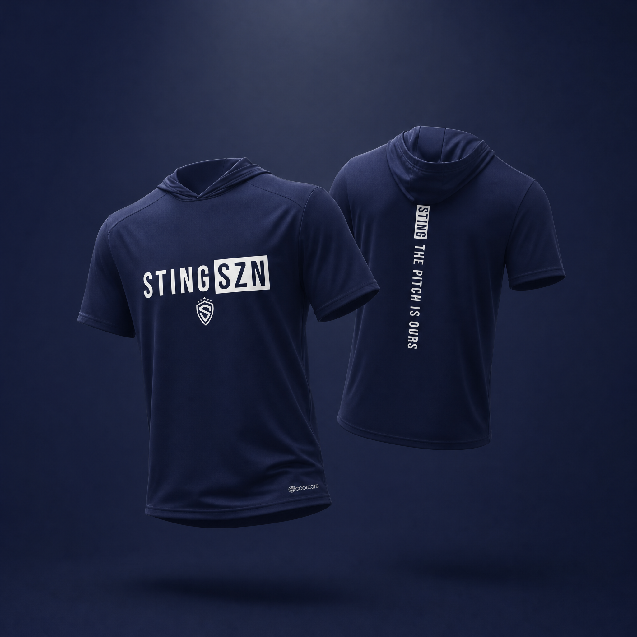Sting SZN | Pitch Is Ours Coolcore Hoodie | Navy