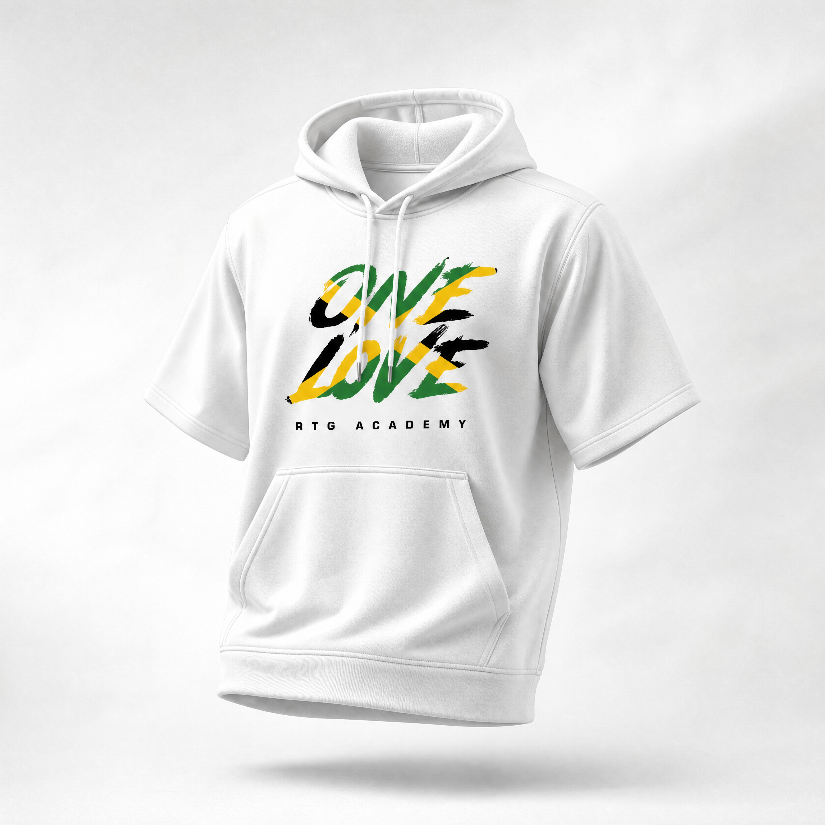 RTG Core | Short Sleeve White Hoodie