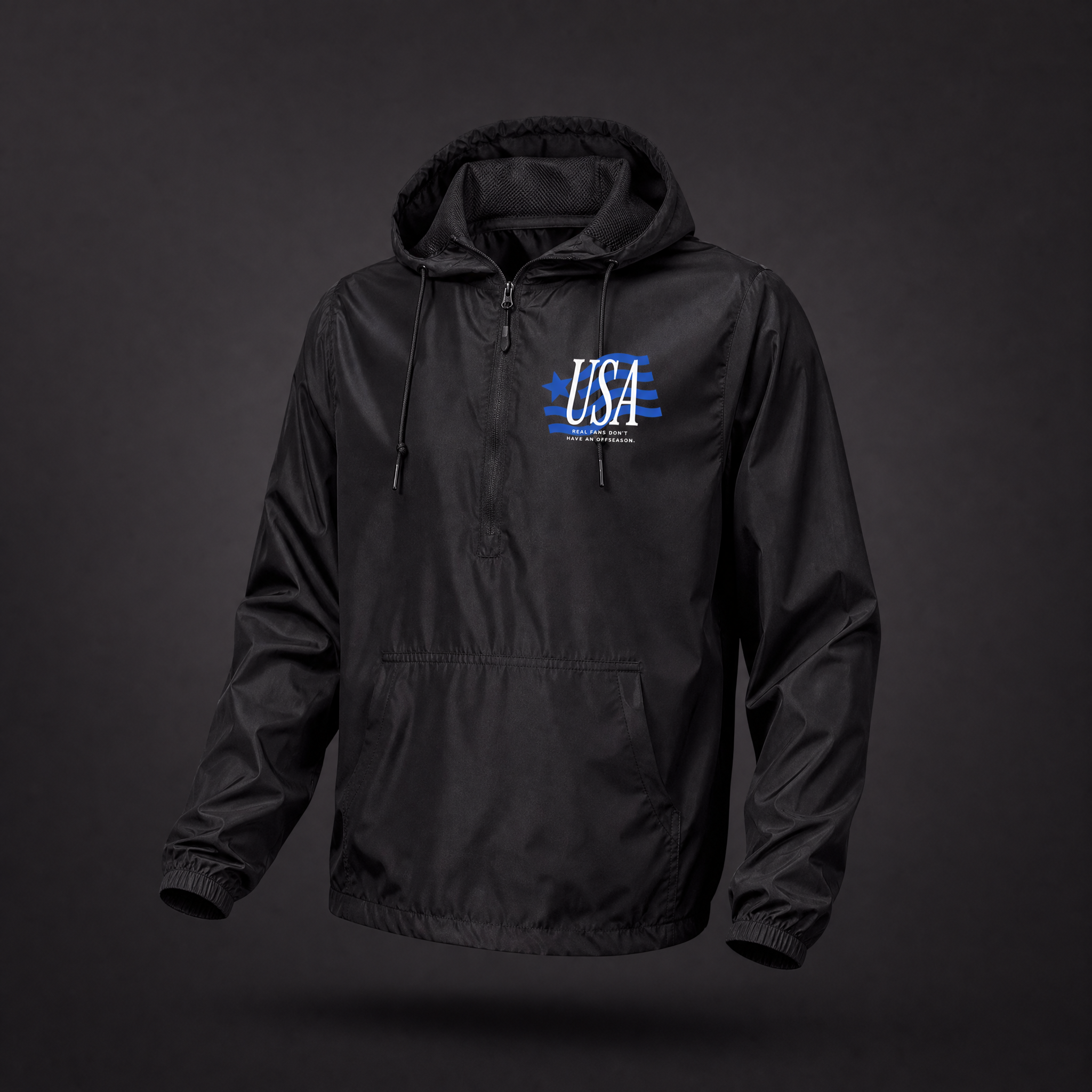 United States | Lightweight Quarter-Zip Windbreaker Pullover Jacket