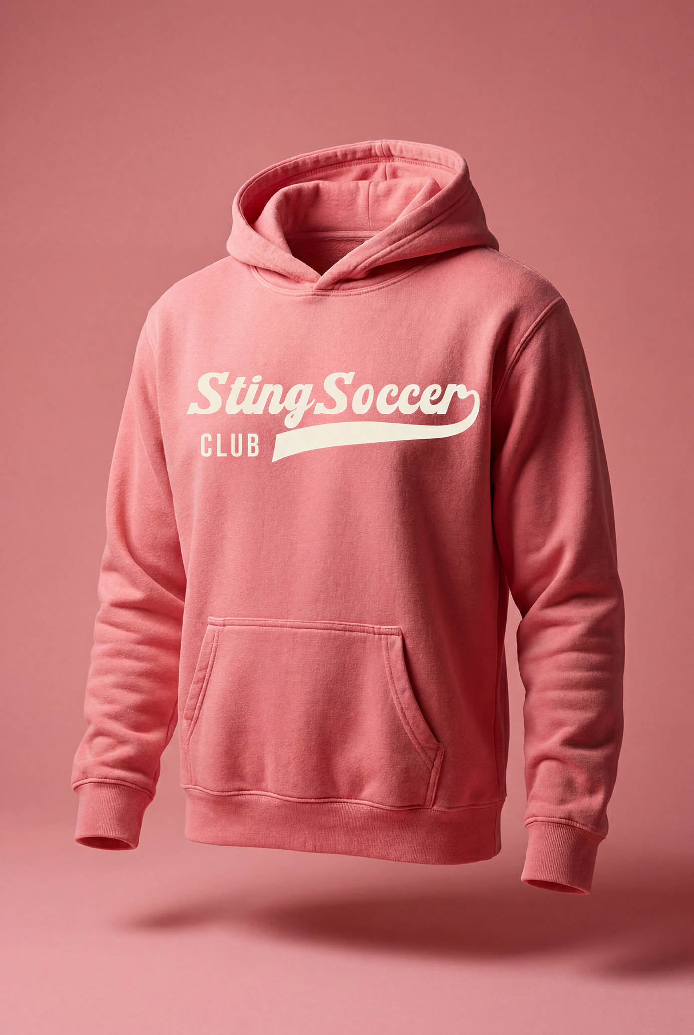 Sting Retro Collection | Varsity Hoodie | Pigment Pink
