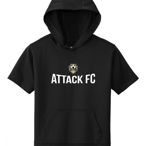 Attack FC | Youth Sport-Wick Fleece Short Sleeve Hoodie